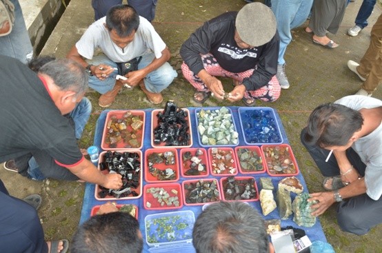 Kontes batu yang digelar di Dinas PU Provinsi Jambi
